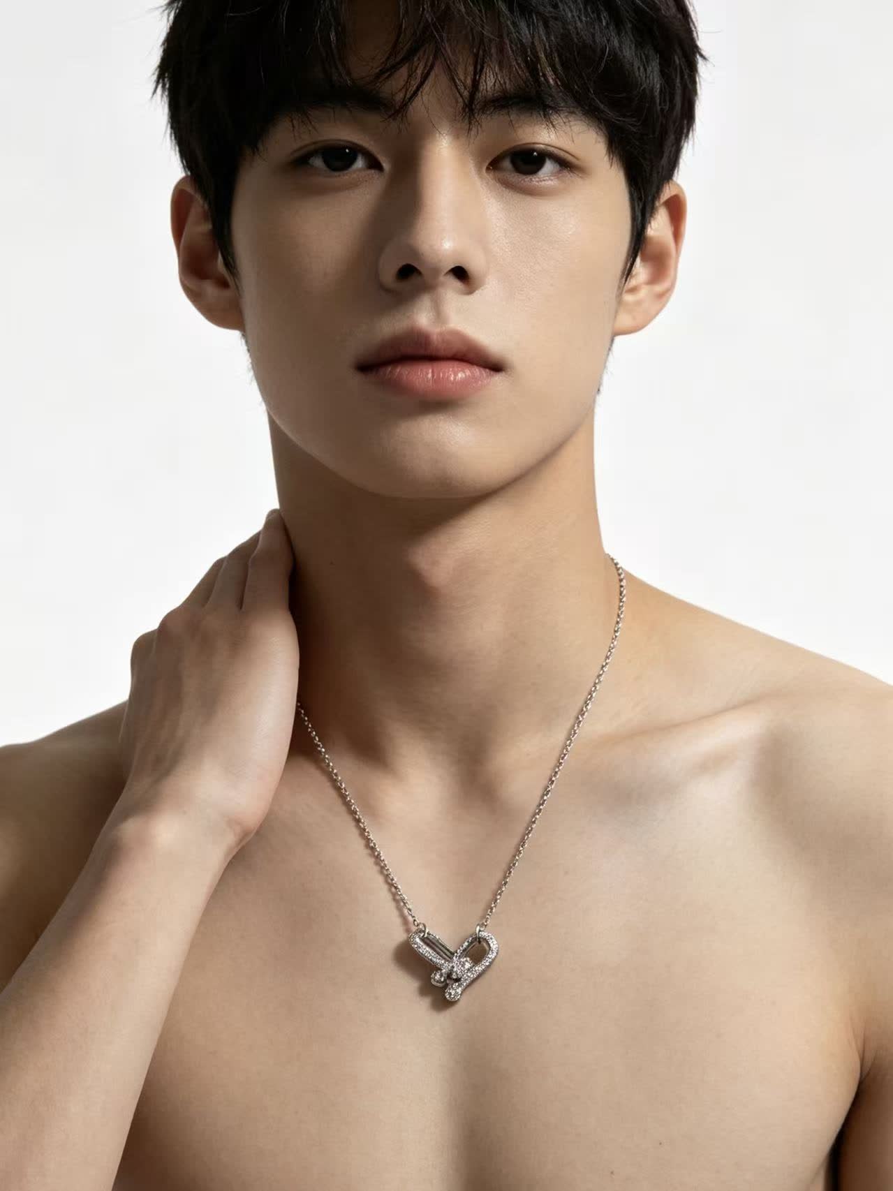 Tiffany & Co. Elsa Peretti® Silver Open Heart Necklace